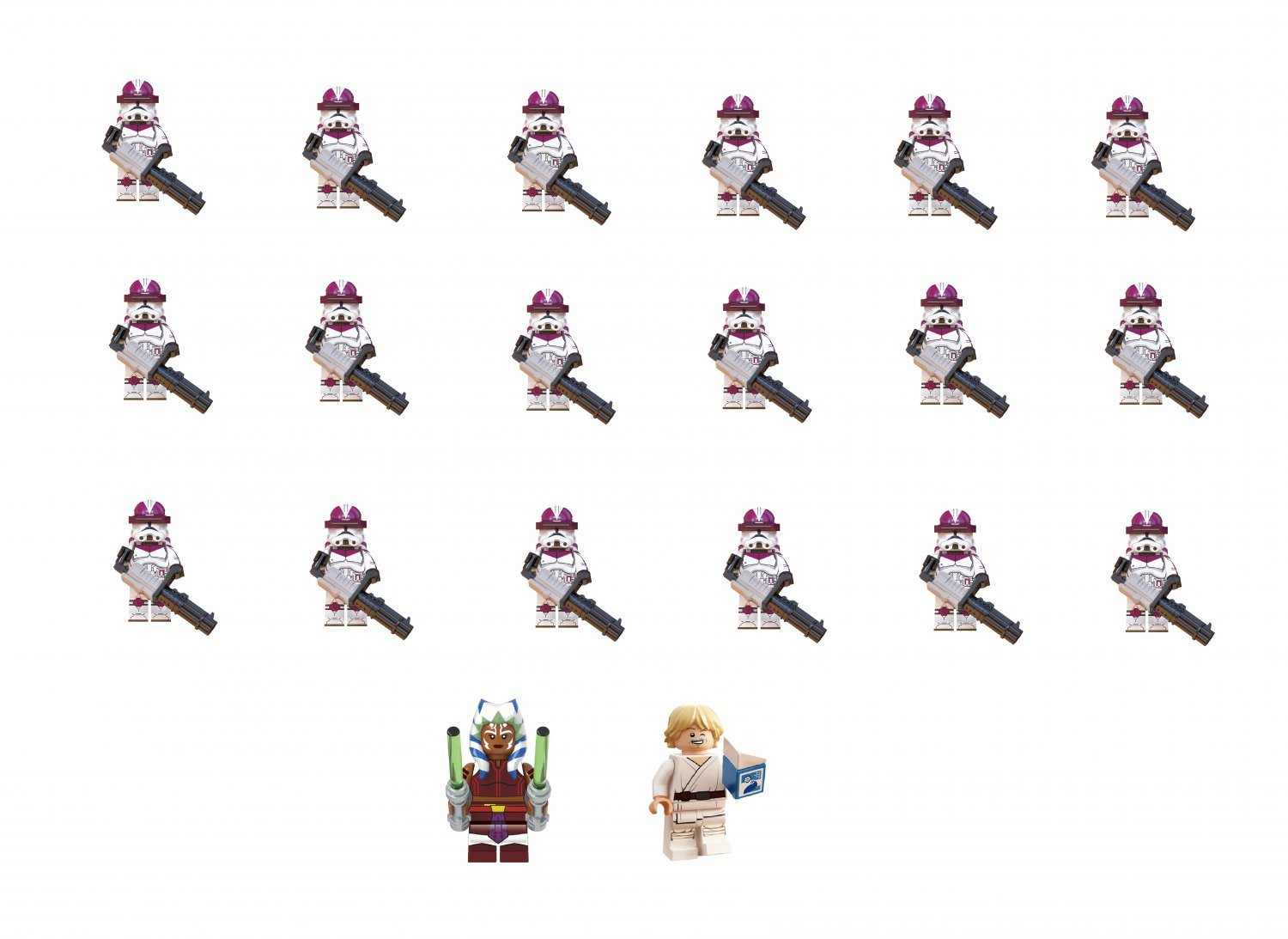 20pcs Trooper Squad 3 Ahsoka Minifigures Compatible Lego Star Wars TV