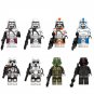 8pcs Heavy Scout Troopers Clone Heavy Trooper Minifigures Compatible L
