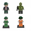 4pcs Riddler Minifigures Compatible Lego New Batman Movie Set