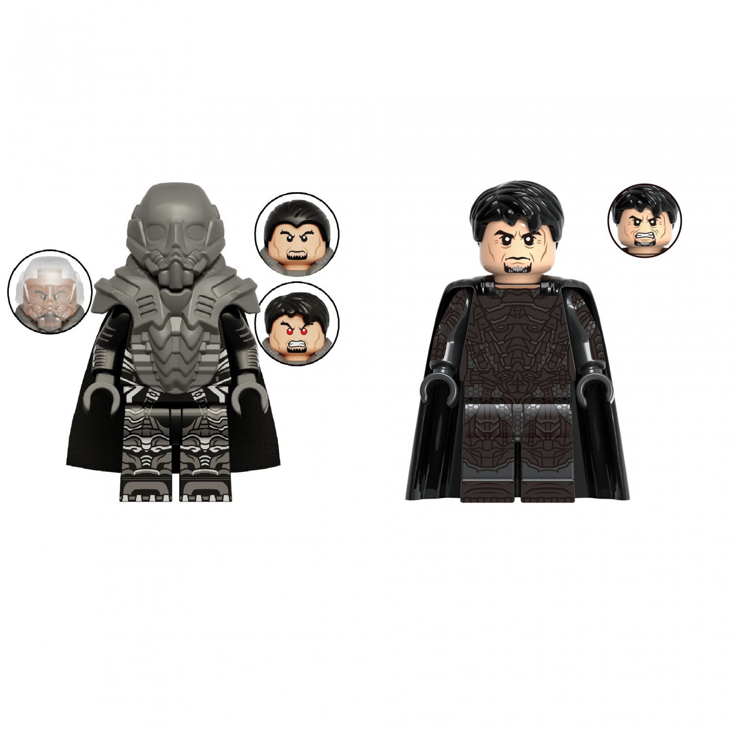 2 Best General Zod Minifigures Compatible Lego DC Super Villain Set