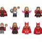 8pcs Wanda Scarlet Witch Minifigures Compatible Lego Wanda Set