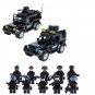 SWAT Off Road Jeep Police Minifigures Compatible Lego City Rescue Set
