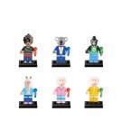 Mina Elephant Johnney Buster.Moon Minifigures Compatible Lego Sing Set