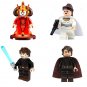 4pcs Amidala and Anakin Skywalker Minifigures Compatible Lego Star War