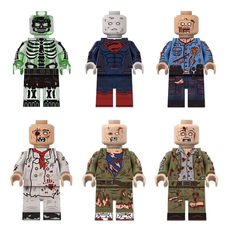 Zombie Walking Dead Minifigures Lego Compatible TV Sets