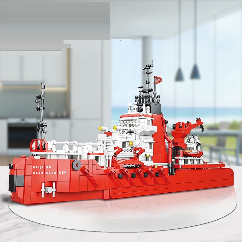 Beijing Ocean Leader Icebreaker Ship Minifigures Compatible Lego City