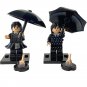 2pcs Wednesday Addams Minifigures Compatible Lego TV Movie Set