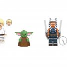 Luke Skywalker Grogu Ahsoka Minifigures Compatible Lego The Book of Bo
