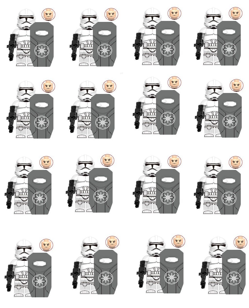 Wilco Trooper Clone Troopers Minifigures Compatible Lego The Clone War