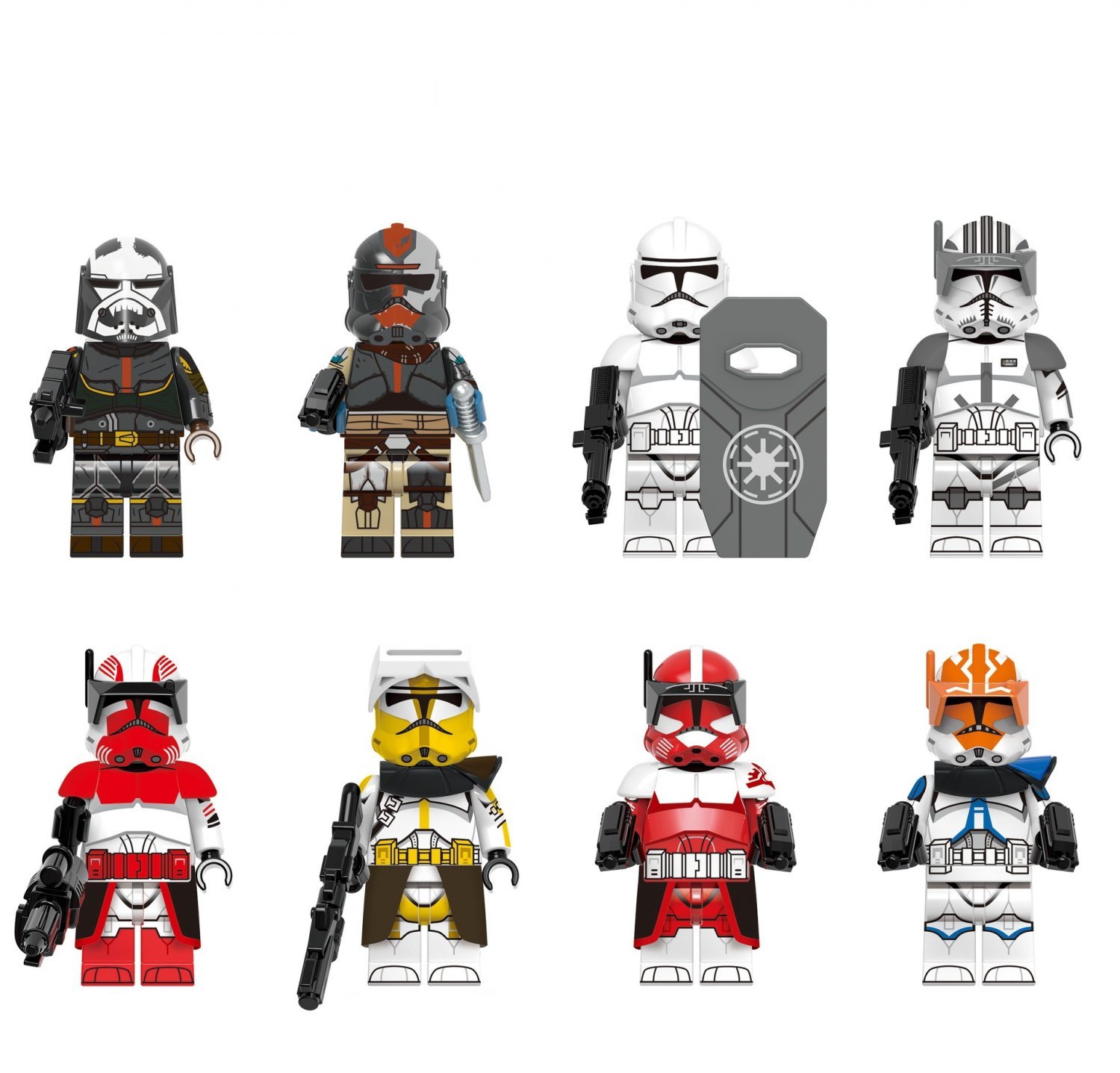 Hunter Wrecker Cody Fox Thorn Minifigures Compatible Lego Star Wars Th
