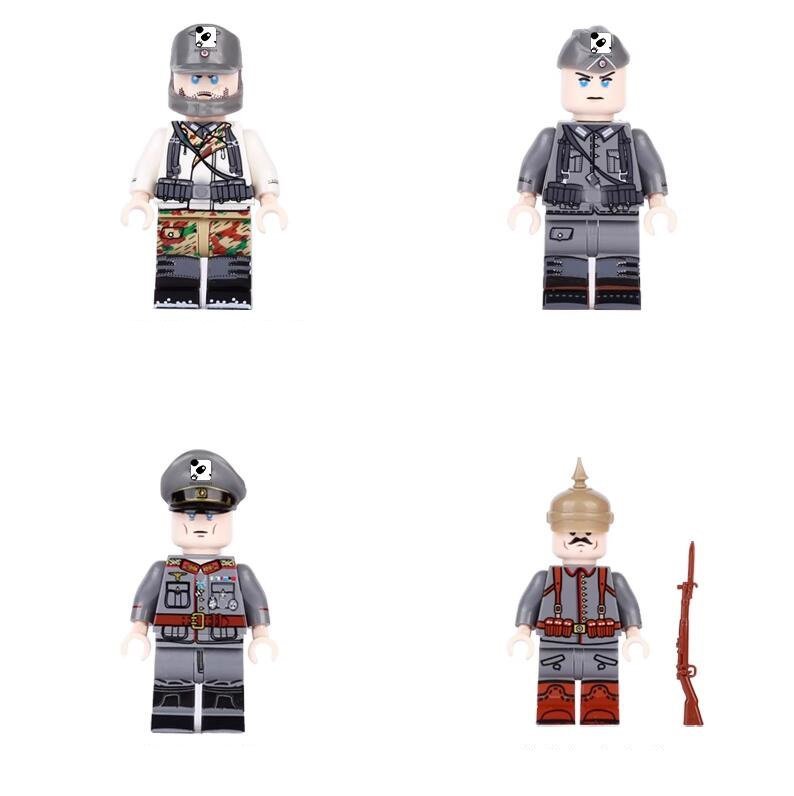Desert Fox Eugen Rommel Prussian Soldier Minifigures Compatible Lego W