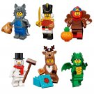 Minifigures Series 23 character Green Dragon Costume Snowman Wolf Cost