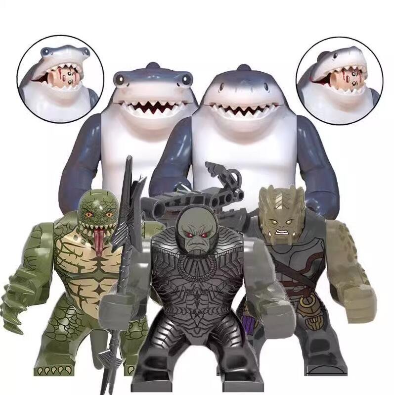 Black Dwarf Lizard King Shark Minifigures Compatible Lego 2023 Super H