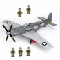 WW2 America Navy P-51 Fighter Soldier Minifigures Compatible Lego Figh