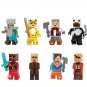 Ocelot Explorer Panda Kai Villager Minifigures Toy Set