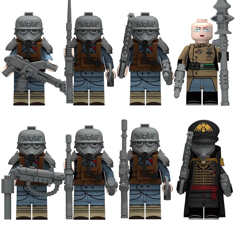 Pyro Sergeant Psyker Sniper Instructor Minifigures Compatible Lego Mil