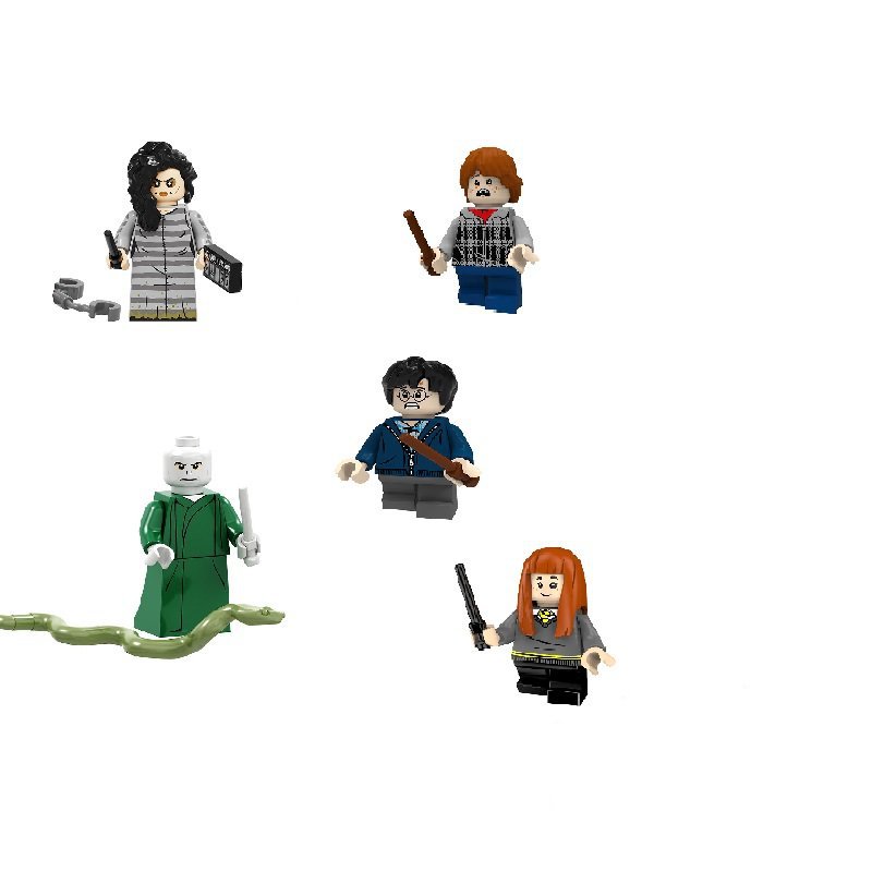 Bellatrix Lestrange Lord Voldemort vs Harry Potter Minifigures Compati
