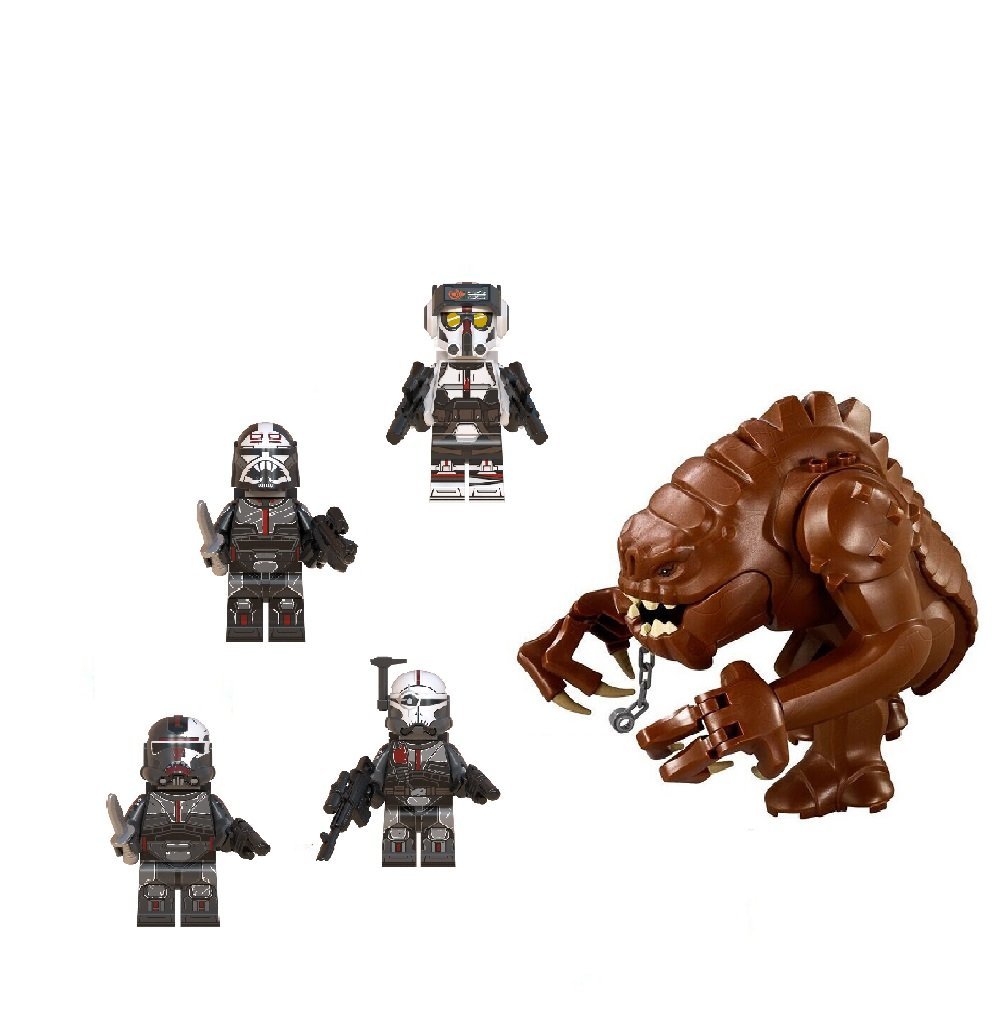 Bad Batch and Muchi Rancor Minifigures Compatible Lego Star Wars Bad B