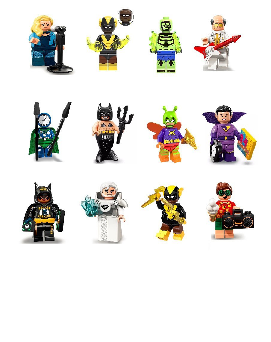 Black Vulcan Doctor Phosphorus Killer Moth Minifigures Compatible Lego