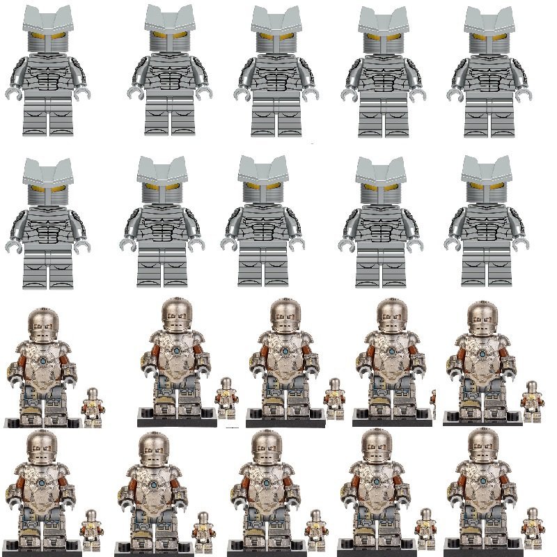 MK1 Iron Man VS Destroyer Minifigures Compatible Lego Superhero 2023