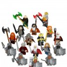 17pcs Dwarf character Minifigures Compatible Lego Lord of the Rings Se