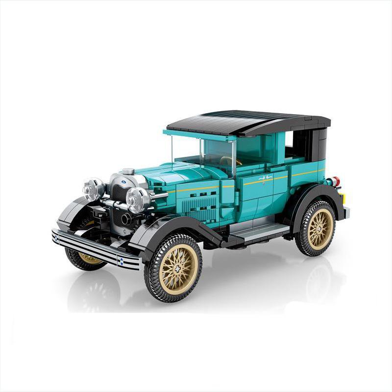 Veteran-Car Model T Building Block Toy Lego Compatible Car Minifigures