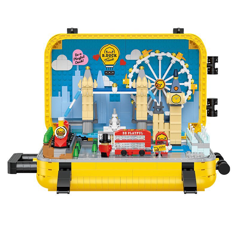 B.Duck suitcase Minifigures Compatible Lego Toy Set