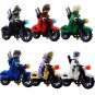 1st Generation Kai Jay Cole Zane motorcycle Minifigures Compatible Leg