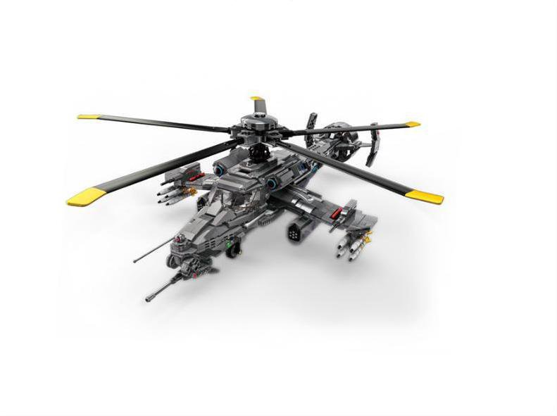 Firewolf Helicopter Minifigures Lego Compatible Helicopter Toy