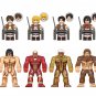 Colossal Titan Armored Titan Beastly Titan Minifigures Lego Compatible