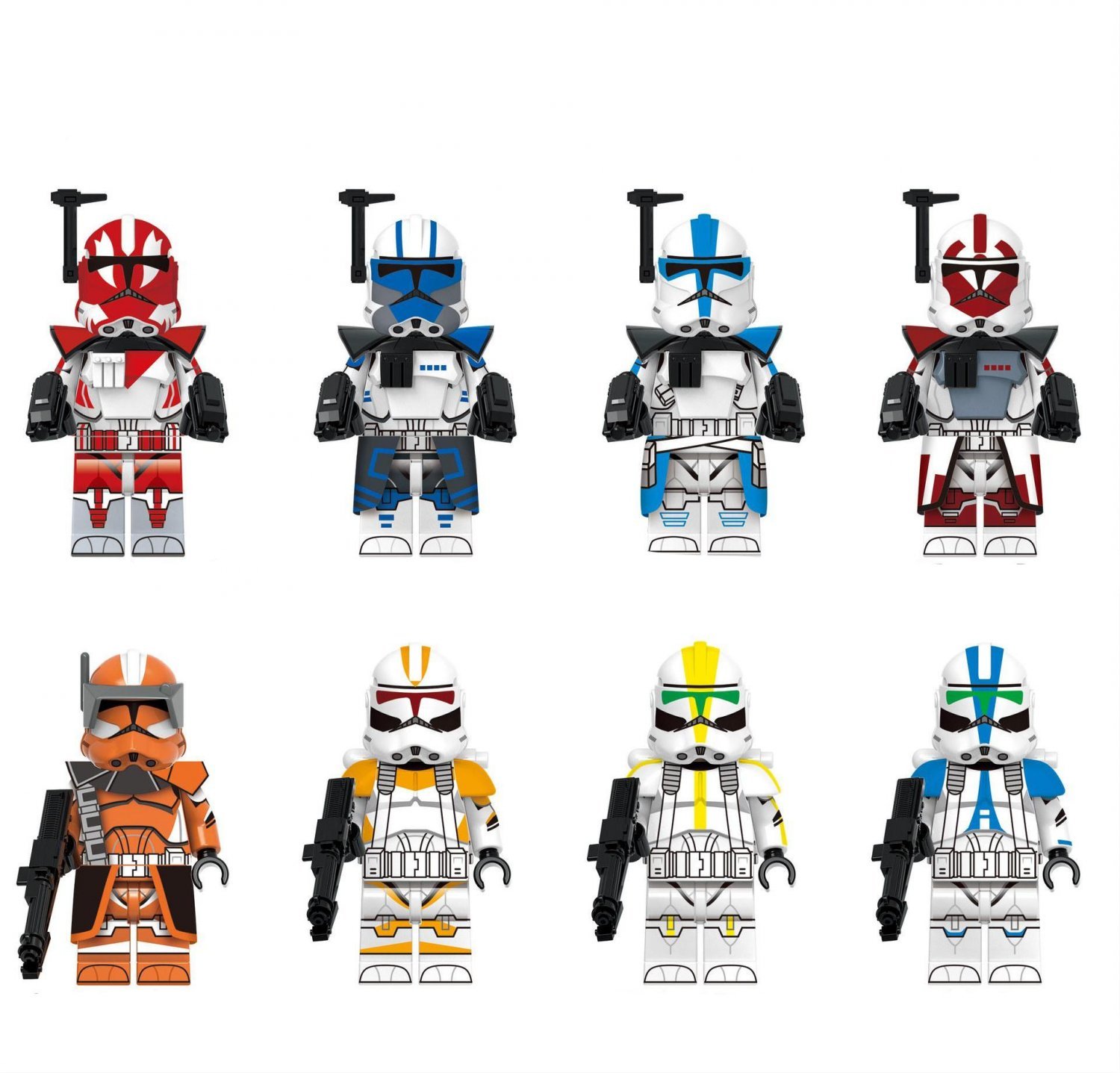 Commander Ganch 212th Captain Invert Minifigures Lego Compatible Star