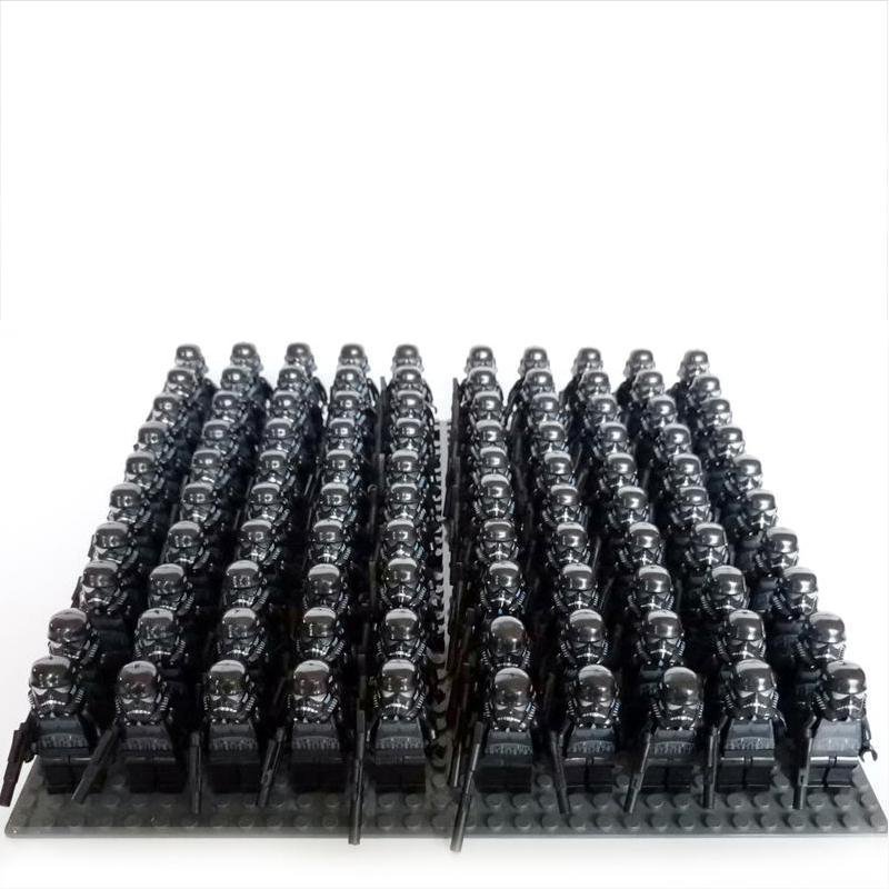 100pcs Shadow Trooper Shadow stormtroopers Minifigures Lego Compatible