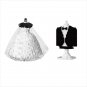 Wedding Dress Man Wedding tux Minifigures Lego Compatible Wedding gift
