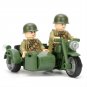 WW2 American troops Motorcycle Minifigures Lego Compatible European th