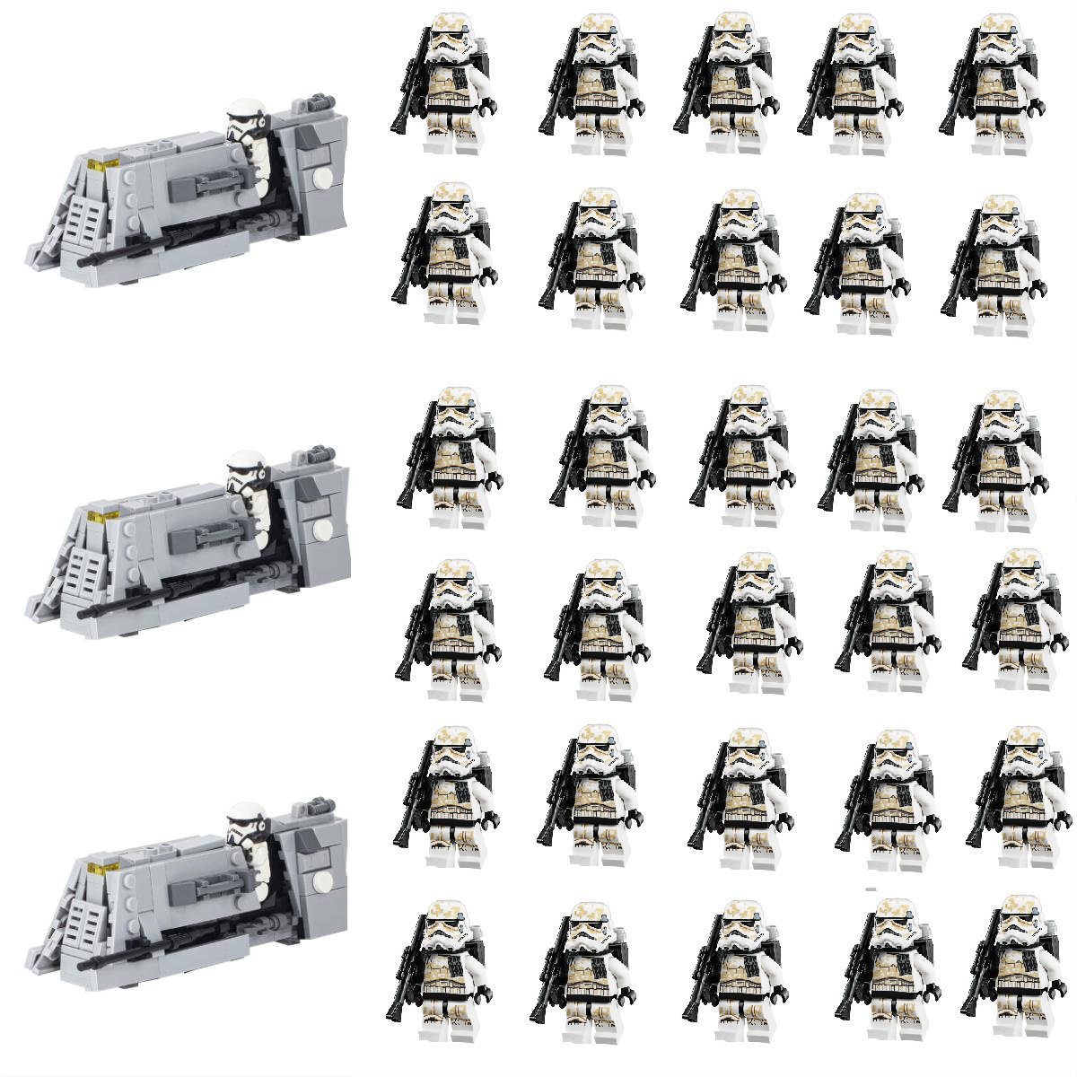 33pcs Sandtrooper C-PH Patrol Speeder Bike Minifigures Lego Compatible