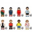 2021 Football World Cup Ronaldo Benzema Messi Minifigures Lego Compati