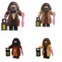 4pcs Rubeus Hagrid Hogwarts School Minifigures Lego Compatible Harry P