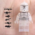 Transparent Clone Trooper Minifigures Lego Compatible Star Wars Minifi
