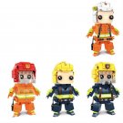 Fireman City Rescue Big Minifigures Lego Compatible NY Fire Station Se