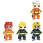 Fireman City Rescue Big Minifigures Lego Compatible NY Fire Station Se