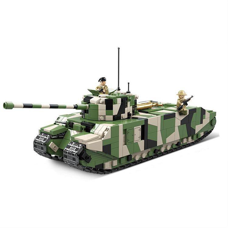 British Army TOG II Heavy Tank Minifigures Lego Compatible WW2 Tank Se