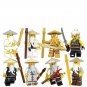 8pcs Sensei Wu Minifigures Lego Compatible Ninjago Sets