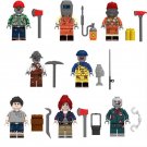 Electric Welder Zombie Miner Zombie lumberman Zombie Minifigures Lego