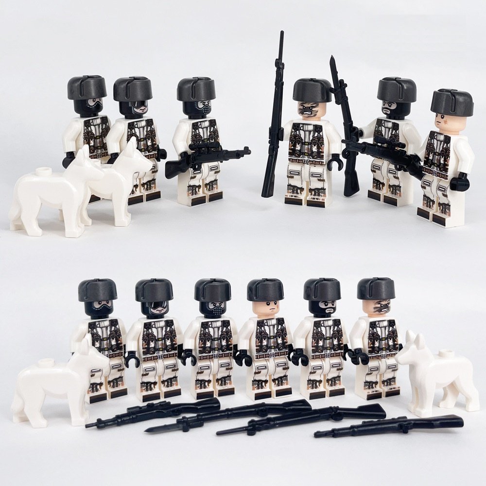 Snowfield Task Force 141 Specia Force Minifigures Lego Compatible Mili