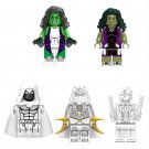 Moon Knight VS She-Hulk Minifigures Lego Compatible Super Heroes Sets