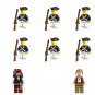 8pcs Jackie Henry British soldiers Minifigures Lego Compatible Pirates