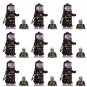 9pcs Biochemical Suit Zombie Minifigures Lego Compatible Halloween Set