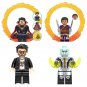 Doctor Strange Wong Tony Stark VS Ebony Maw Minifigures Lego Compatibl