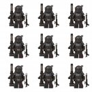 9pcs Black Heavy Infantry Mandalorian Minifigures Lego Compatible The