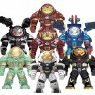 7pcs Big Hulkbuster MK39 Iron Patriot Minifigures Lego Compatible Iron